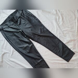 18/20 Lane Bryant Black faux leather high-rise leggings